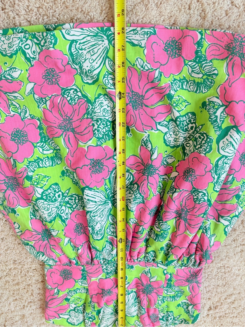RARE Lilly Pulitzer Lottie Strapless Dress 🌸 Bloomin’ Cocoonin’ 💚 Sz 6 31” B 29 - Picture 12 of 12